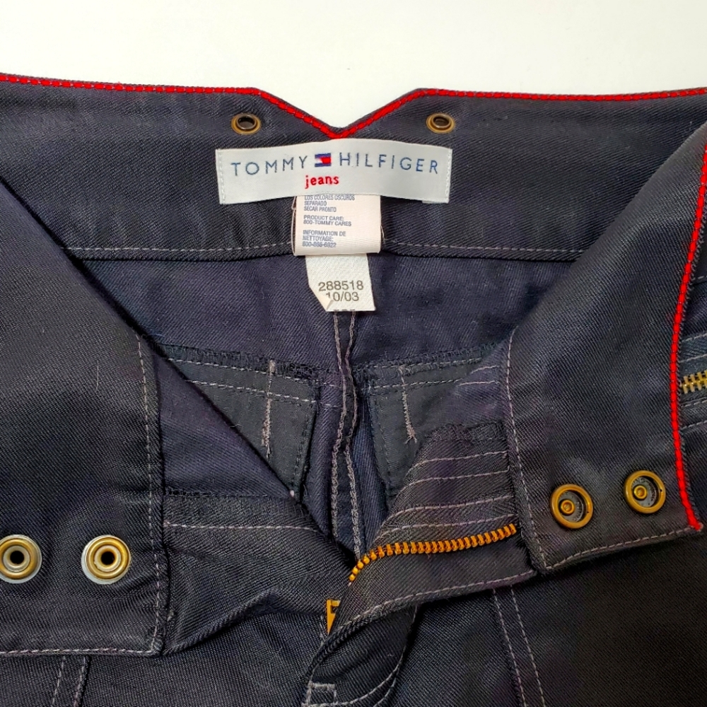 Tommy Hilfiger jeans Vintage Black Low Rise Zipper Pants - Size 2 - Picture 8 of 10